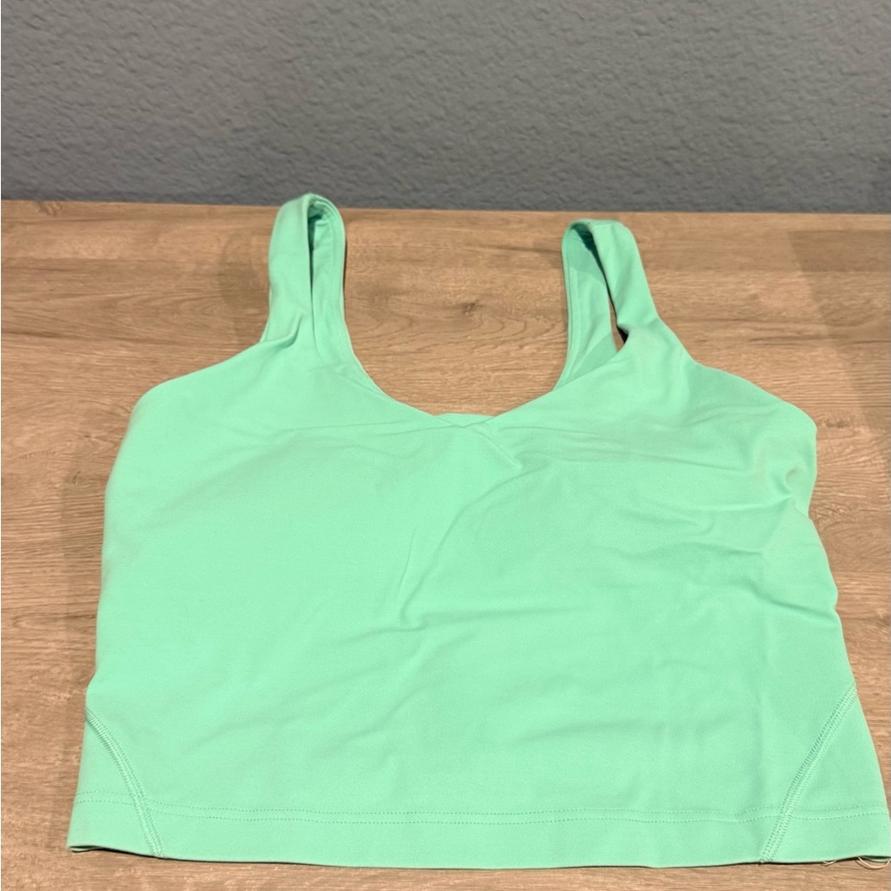 Mint Green Align Lululemon Crop Top - Picture 2 of 3